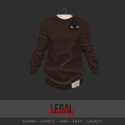 Legal Insanity - Ciro molasses sweaters