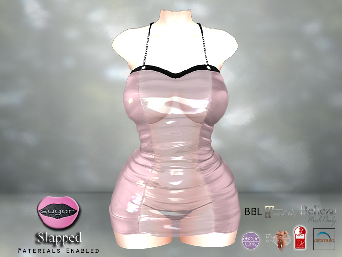 :-:SUGAR:-: Slapped Dress {PINK HUD}