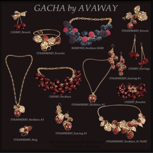 *AvaWay*_Strawberry_Necklace #3