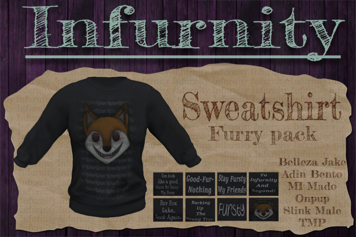 Infurnity- Sweatshirt- Furry Pack (ADD ME)