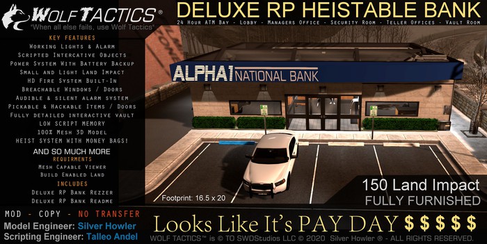 [WT] GEN2 - DELUXE RP BANK ** NEW **