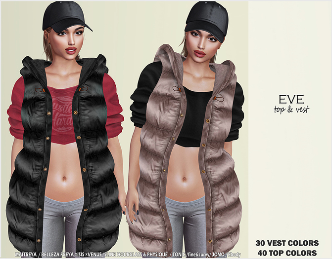 ba!DeSiGn EVE Set Vest & Top