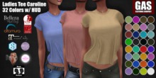 GAS [Ladies Tee Caroline - 32 Colors w/HUD FATPACK] Demo