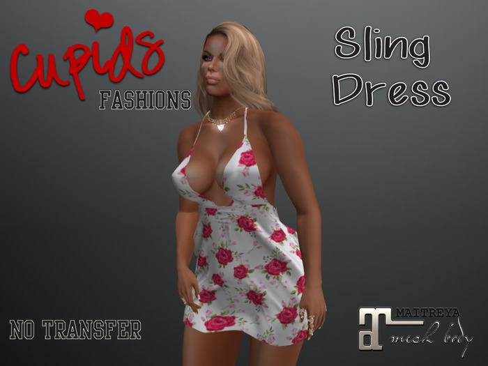 *CF* SLING DRESS MAITREYA PINK ROSE