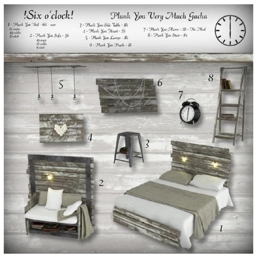 !six o'clock! [PLANK YOU-3] Side Table*