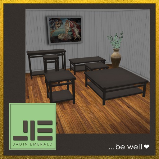 JE. Kelali Table Set (Espresso) - C/M (Wear to Unpack)