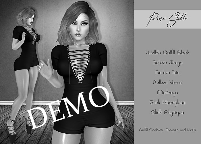 .::PS::.Wellda Outfit - Black DEMO