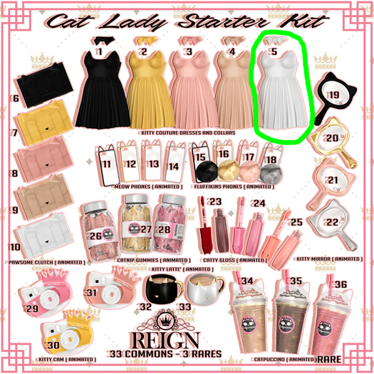 REIGN.- KITTY COUTURE DRESS (WHITE)- #5