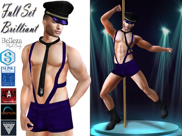 InStyle-Military Striptease+Brilliant - Full Set Male v3-Belleza.Slink.SIGNATURE Gianni.Altamura.ADAM.Exmachina