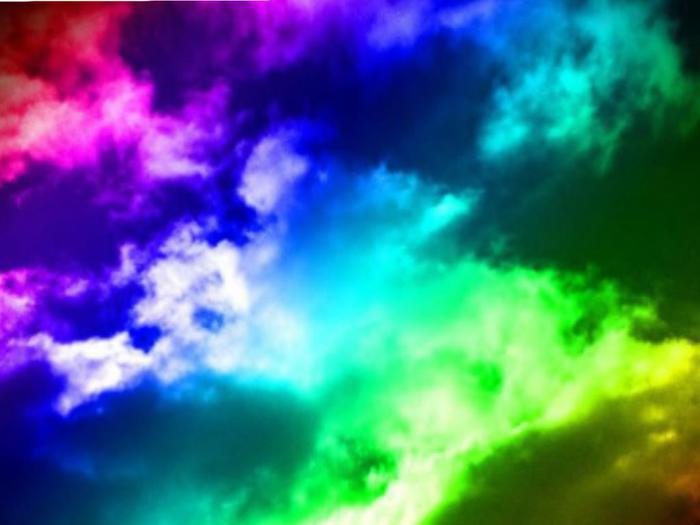 Rainbow Clouds Texture