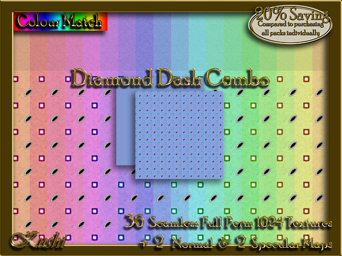 !Kushi! DiamondDashCOMBO Textures -WearToUnpack