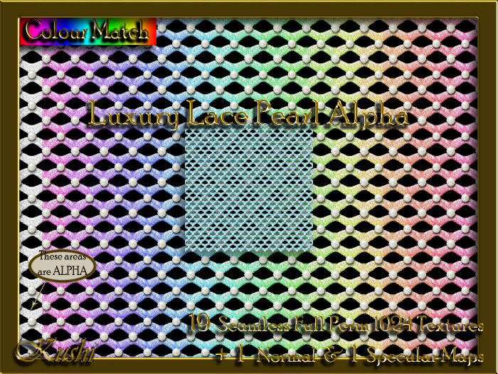 Luxury Lace Pearl Alpha Textures