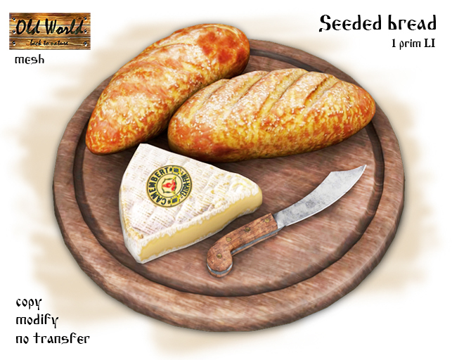 Seeded bread with cheese - Old World - Medieval / Rustic 