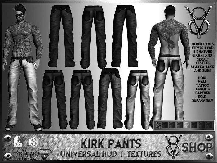 DEMO+V8 SHOP+ KIRK PANTS UNIVERSAL HUD 7 TEXTURES+