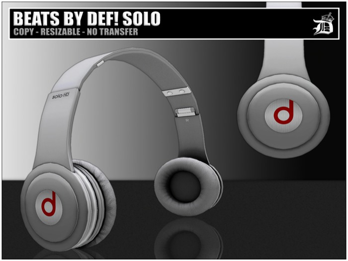 DEF! Headphones / Beats By DEF! / Solo / Grey