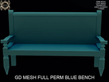 GD MESH FULL PERM BLUE BENCH