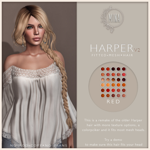 MINA - Harper - Reds  [Add to Unpack]