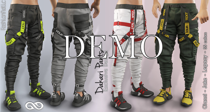 Demo FashionNatic - Dakari Pants Male Fatpacks - Signature Gianni, Belleza - Jake, Legacy