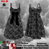 Strap Sundress gothic white black skulls flowers boxed