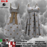 Strap Sundress white gold dots