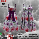 Strap Sundress white red purple flowers 