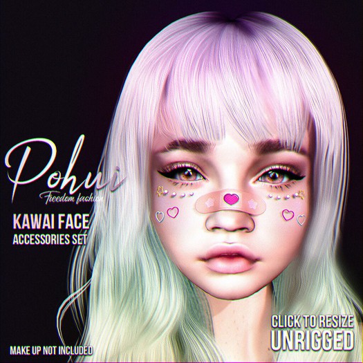 #POHUI - Kawai face accessorise set (add to unpack)