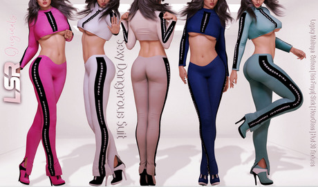 Second Life Marketplace - [ LsR ] - Sexy Dangerous Suit Fatpack Big Fatpack
