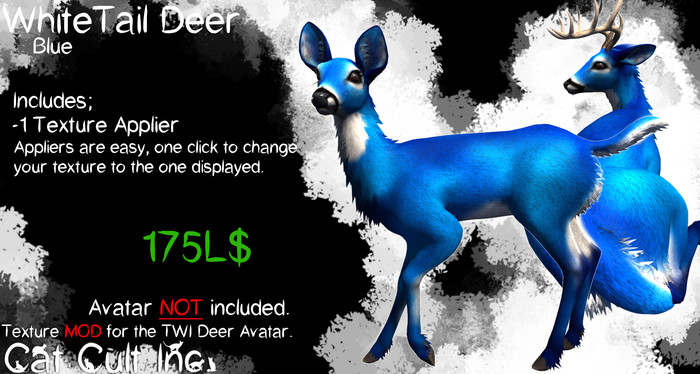 Cat Cult Inc. WhiteTail Blue Deer [wear 2 unpack]
