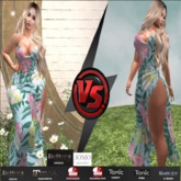 summer dress BLUE PINK