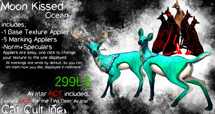 Cat Cult Inc. MoonKissed Deer Ocean [wear 2 unpack]