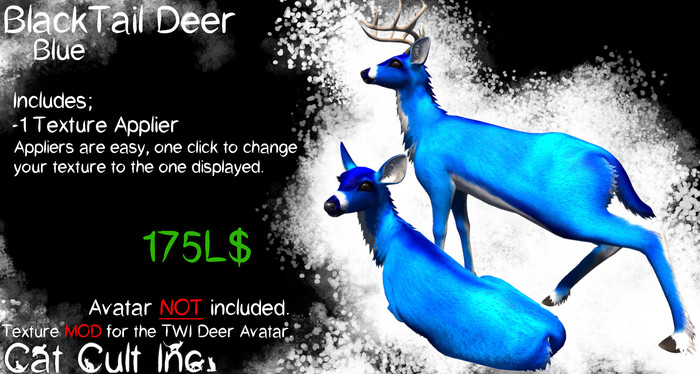 Cat Cult Inc. BlackTail Blue Deer [wear 2 unpack]