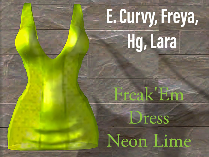 Freak'Em Dress Neon Lime