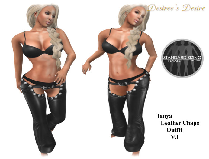 ::::Desiree's Desire:::: Tanya Leather Chaps Outfit V.1