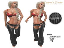 ::::Desiree's Desire:::: Tanya Leather Chaps Outfit V.2