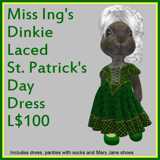 Miss Ing's Dinkie Laced St Pat's Day Dress