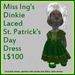 Miss ing's dinkie st pats dress 2020