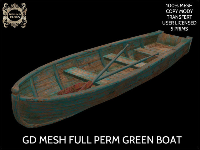 GD MESH FULL PERM GREEN BOAT