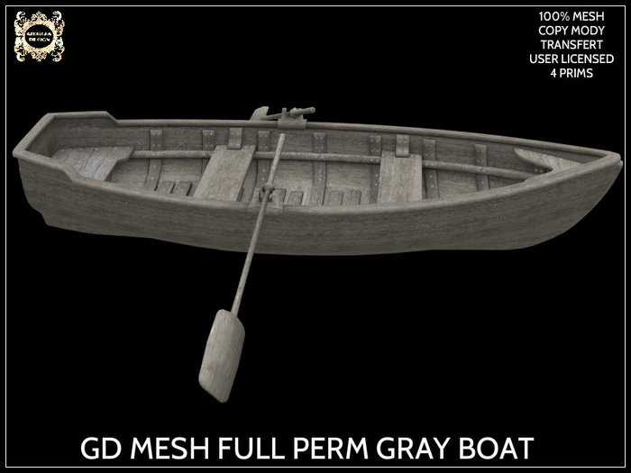 GD MESH FULL PERM GRAY BOAT