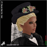 ~LP~ English Habit Hat - Grey [Add & Click]