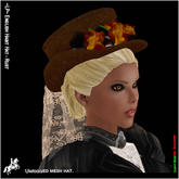 ~LP~ English Habit Hat - Rust [Add & Click]