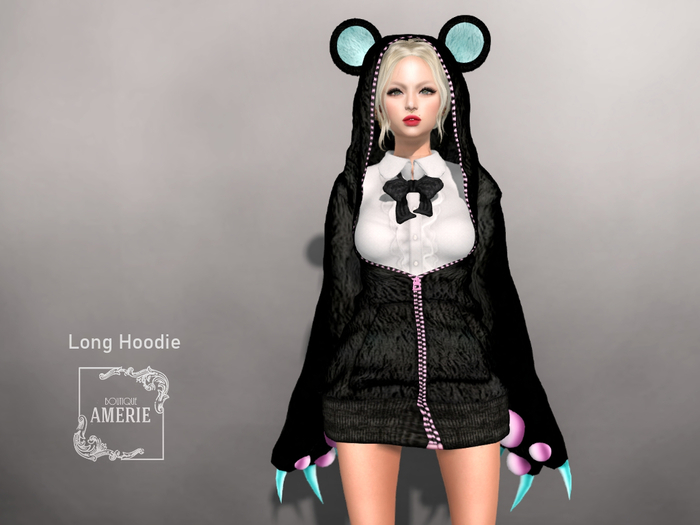 AMERIE - Long Hoodie(BEAR)