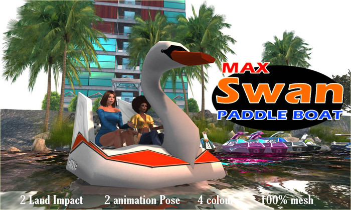 Swan Paddle Boat 2 LI -4 color