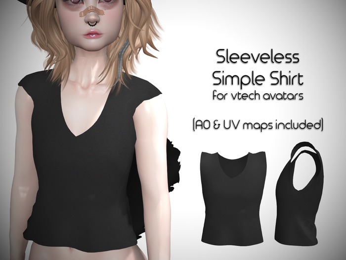 LMF V-Tech Sleeveless Simple Shirt