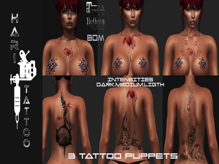 HARI TATTOO PUPPETS 3MODELS  