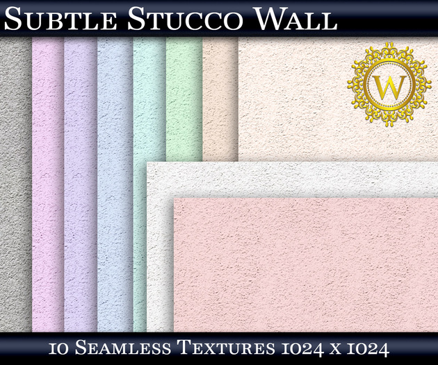Subtle Stucco Wall 10 Seamless Textures - WonderWall