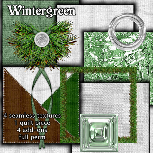 ~TJ~  Wintergreen Christmas Texture Set