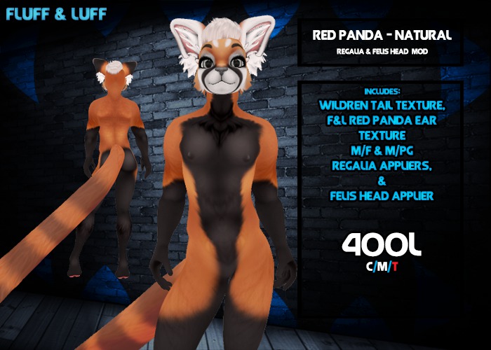F&L - Red Panda - Regalia Mod - Natural