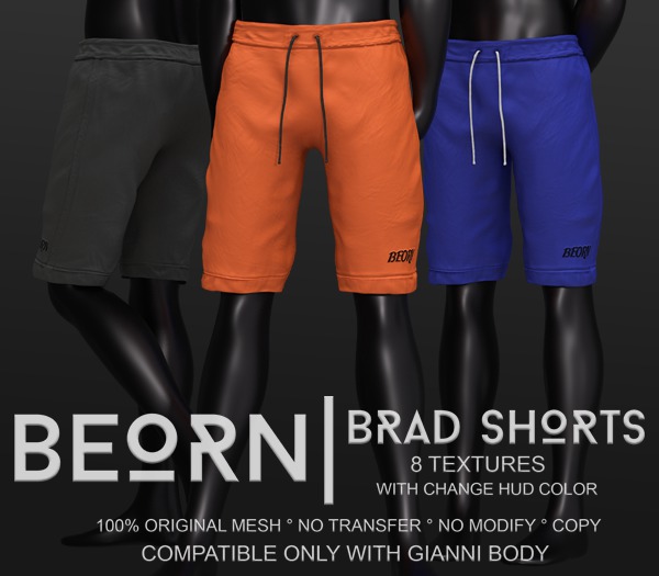 Second Life Marketplace BEORN BRAD SHORTS
