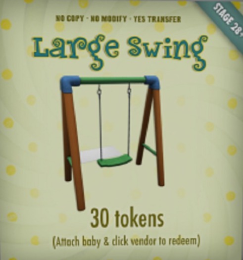 [Zooby Legacy Baby] Zooby Outside Swing Green & Blue