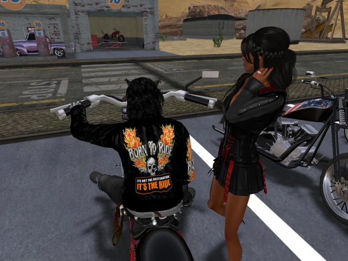 Leather Jacket Male / Men  Born to Ride